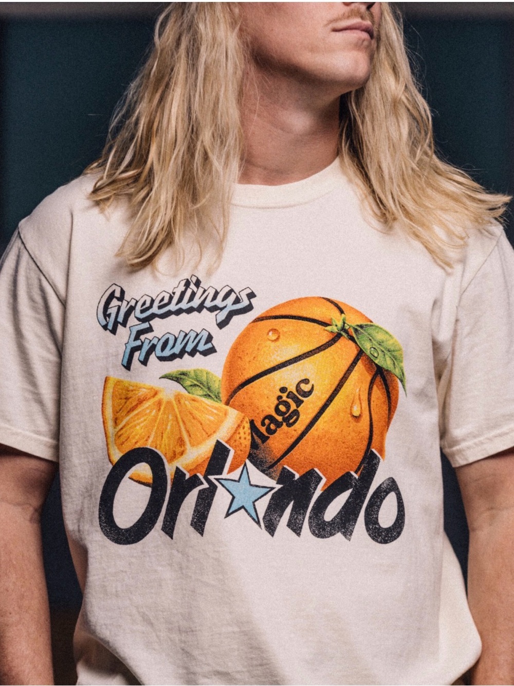 Rare Duvin X Orlando Magic Graphic T-Shirt Sz M Distressed